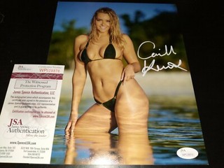Camille Kostek Signed 8x10 Photo JSA COA Sexy Authentic Autograph Model Proof