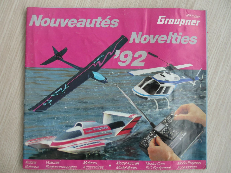 CATALOGUE NOUVEAUTES 1992 GRAUPNER MODELLING MODELISME MODELLBAU 83 pages - Photo 1/1