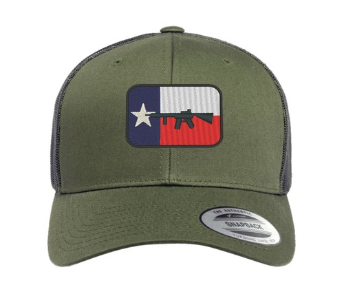 TEXAS FLAG GUN CAP Hat Flexfit yupoong Camouflage snapback stretch USA TRUCKER - Picture 9 of 21
