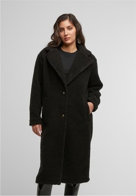 Urban Classics Damen Mantel Ladies Teddy Long Coat TB7936
