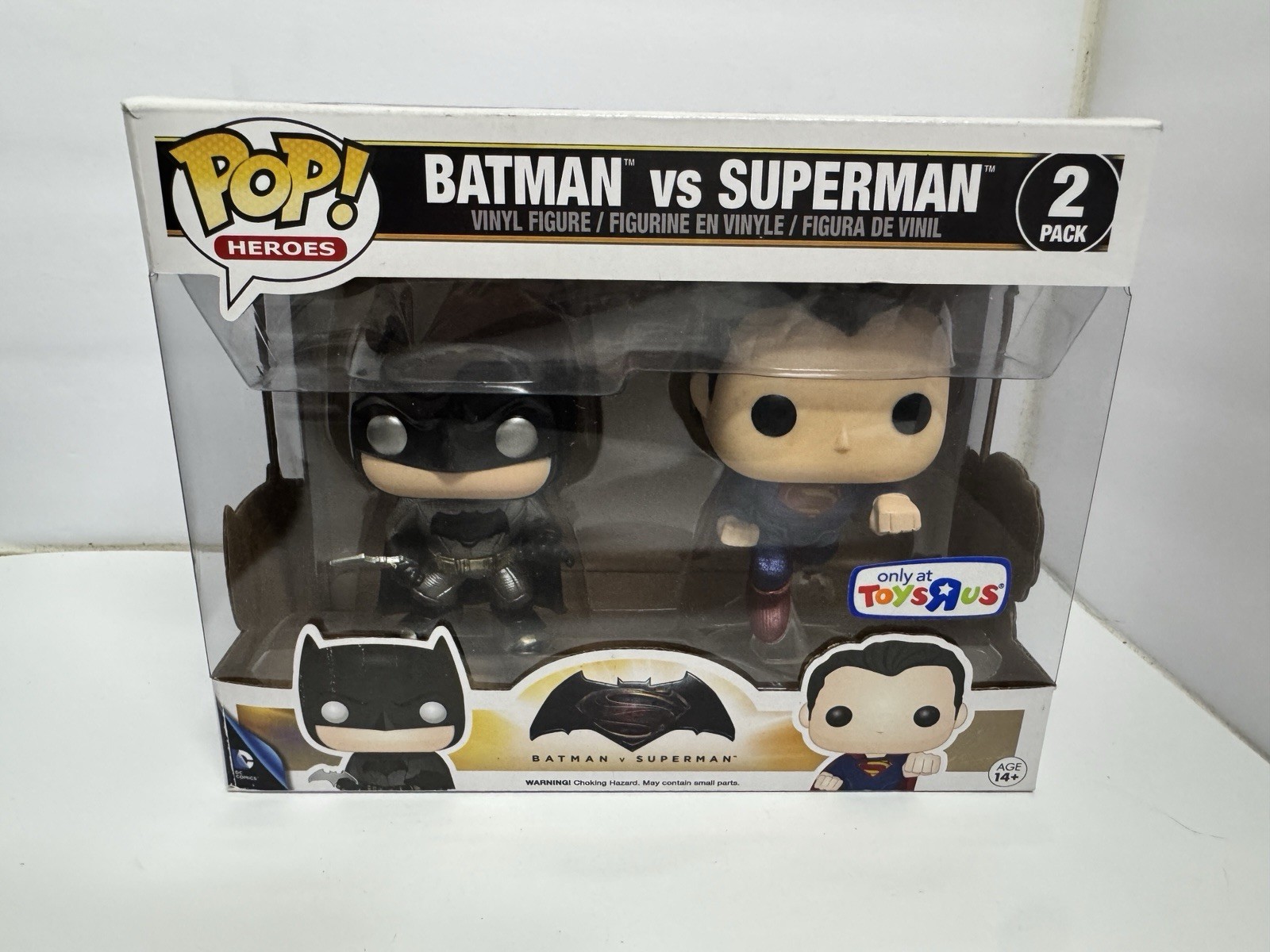Funko Pop! Heroes Batman vs Superman Metallic 2-Pack Exclusive