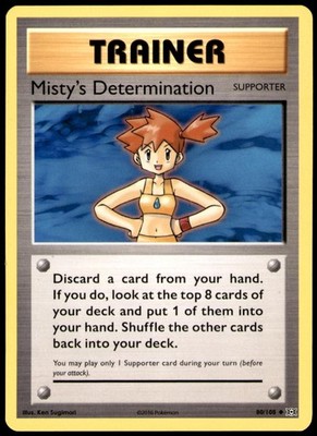 Misty's Determination 80/108 Uncommon Evolutions Pokemon Near Mint