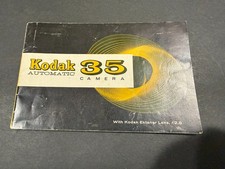 Kodak Automatic 35 Camera Instructions....Free Shipping