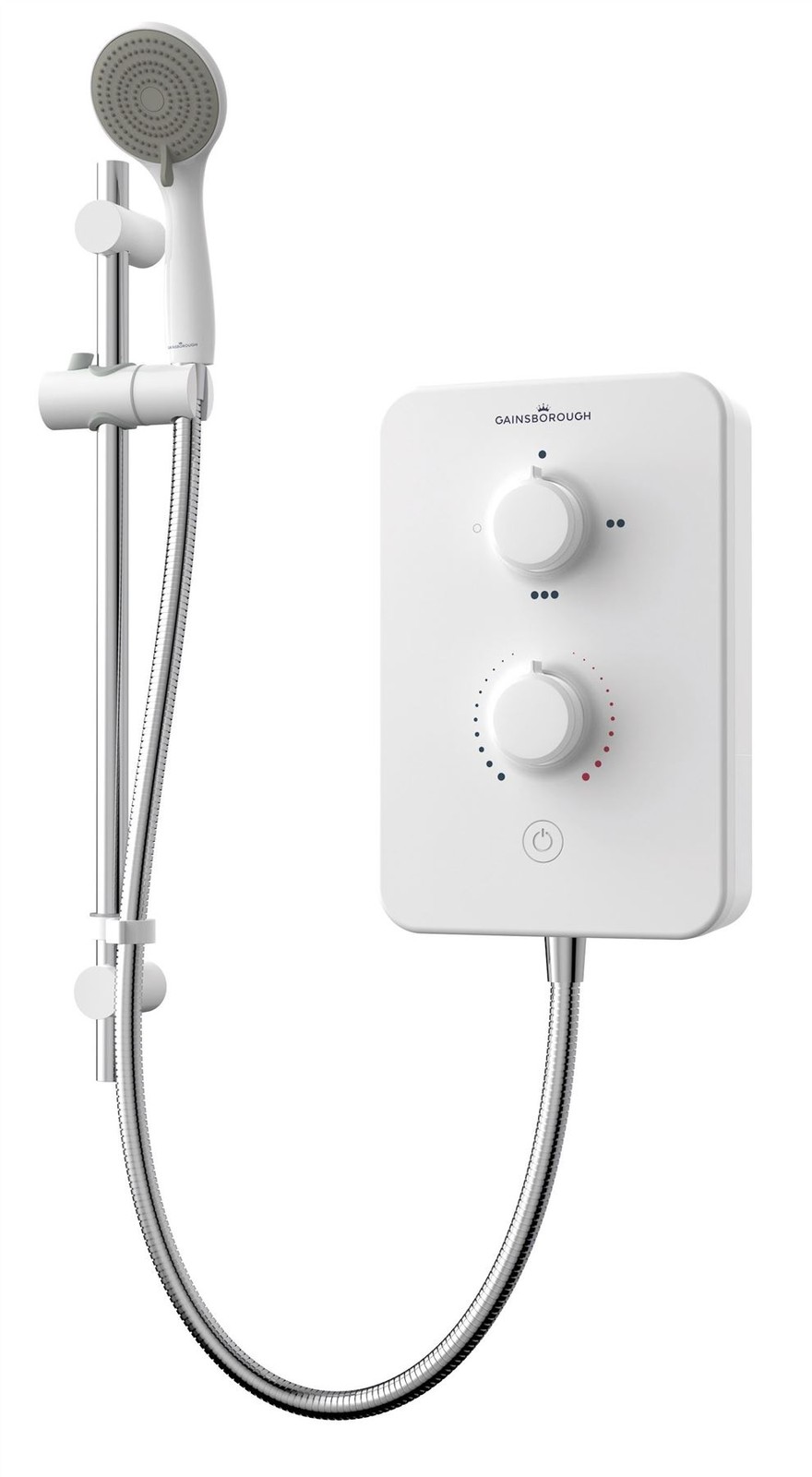 Gainsborough Slim Duo 10.5Kw Electric Shower White 3 Spray Head Handset Bathroom 5023942279490 - Image 2