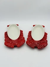 Vintage Hall Restaurant Ware Lobster Au Gratin Dish 234 Oven to Table Set Of 2