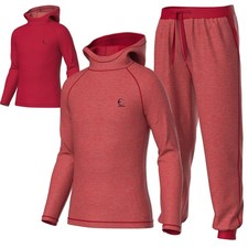 Youth Sweatsuit Jogger Outfit - Boys Girls Athletic Reversible Pullover Hoodi...