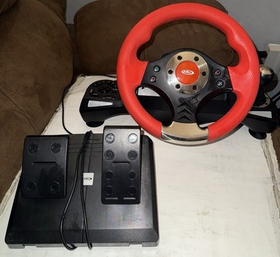 Intec G7796 Racing Wheel Wireless Radio Frequency for Sony PlayStation 2/3