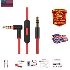 Enhanced Audio Experience: Replacement Cable for Beats with Mic Control, 1.4m