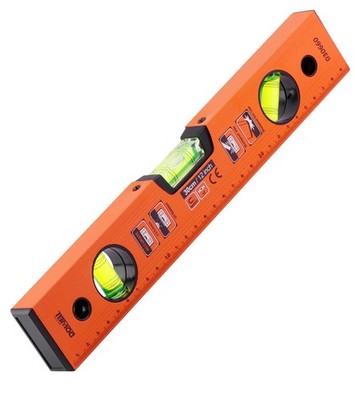 12 Inch Magnetic Spirit Level with Metric Scale, 3 Different Bubbles-45°/90°/...