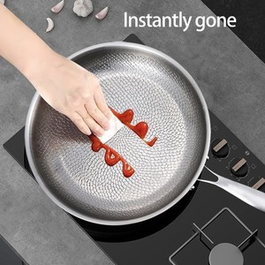 Titaniums antiadhésif Cuisinière Pan and Spatula Set haute résistance à la chaleur Pot de cuisine