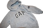 K9 BABY GAP boys 12-18M Gray Fleece Logo Hoodie Hooded Pullover Sweatshirt — photo 1