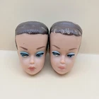 LOT OF 2 Vintage 1958 Fashion Queen Barbie Replacement Doll Heads-Molded Hair.