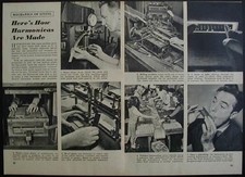 How a American Harmonica is made 1947 pictorial John Sebastian