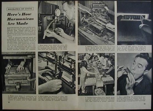 How a American Harmonica is made 1947 pictorial John Sebastian
