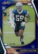 2021 Absolute Spectrum Blue #192 Chauncey Golston /50 - FB