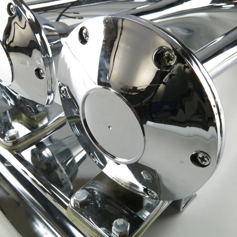 Cuerno de tren de trompeta Kaos horizontal 3 con bocinas de gatillo de válvula TRGH171 rata Foto 3 de 4