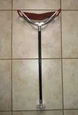 Vtg Folding Seat Stick - Shooting Walking Fishing Hunting Chair Made In Pakistan