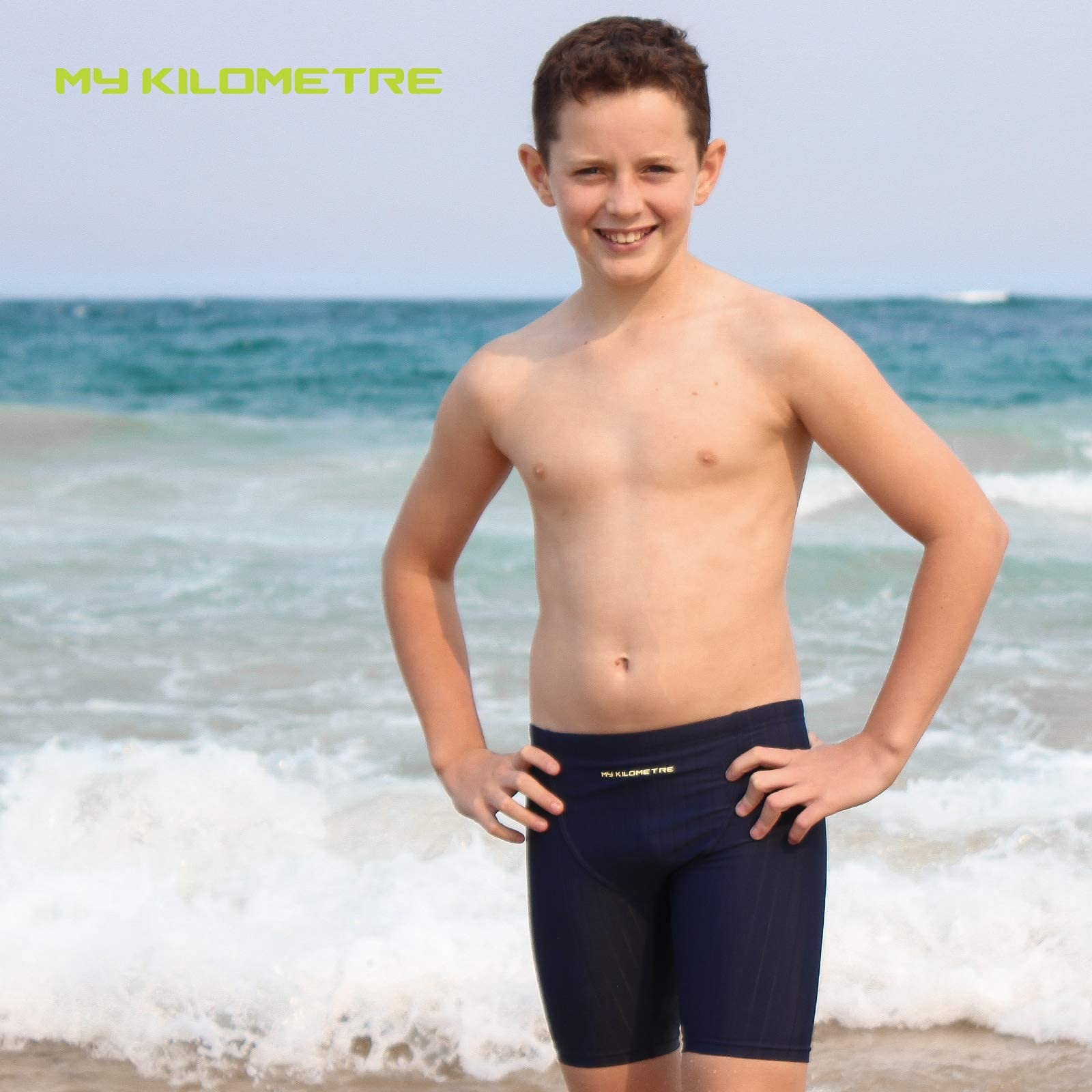Boys' Jammer Swimsuit with Drawstring Training Swimwear for Endurance Boys Yo...