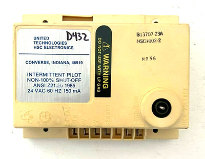 United Technologies B13707-23A Intermittent Pilot Control Module HSC1002-2 #D432