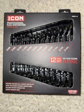 (WRFM-12) Icon Professional Flex Ratcheting Wrenches (METRIC, 12 PIECE SET)