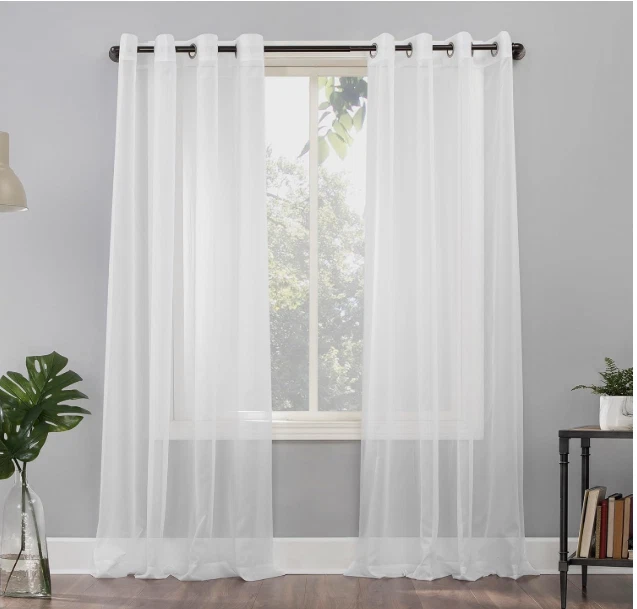 Lichtenberg No. 918 Emily Sheer Curtain Panel White 59” X 84” - Image 2 of 4