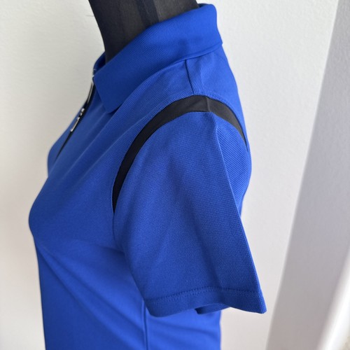 Neu ohne Etikett EP Pro Damen-Golf-Poloshirt blau schwarz Tour Tech Small - Bild 5 von 9