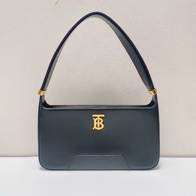 Burberry TB Hobo Bag Calfskin Shoulder Bag Underarm Top Handle Bag
