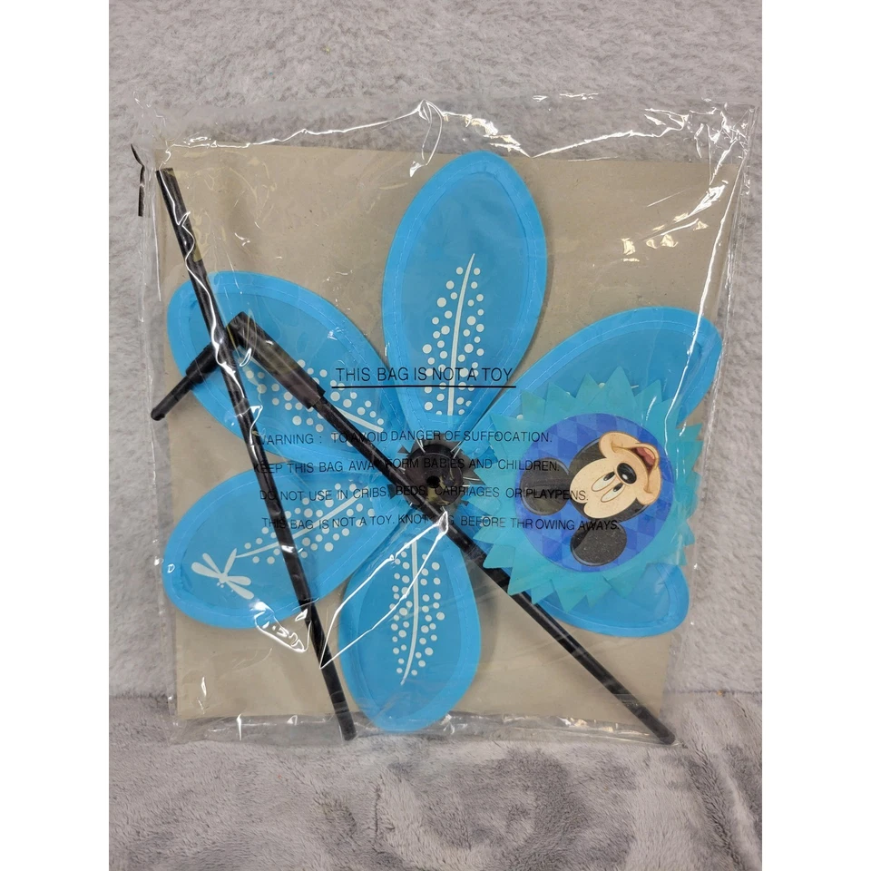 Molino de viento de jardín con flores de Mickey Mouse Disney decoración exterior 9,5 x 24 pulgadas Foto 3 de 3