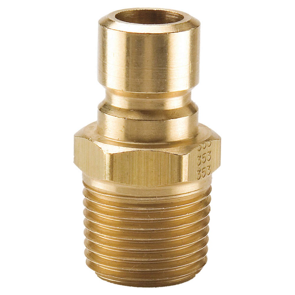 PARKER PN553 Quick Connect,Plug,1/2",3/8"-18 55KW52