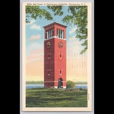 Postcard Miller Bell Tower Chautauqua Institution NY Architecture
