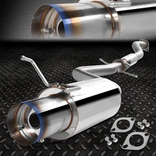 STAINLESS CAT BACK EXHAUST 4"BURNT TIP MUFFLER FOR 01-05 IS300 ALTEZZA 2JZ-GE