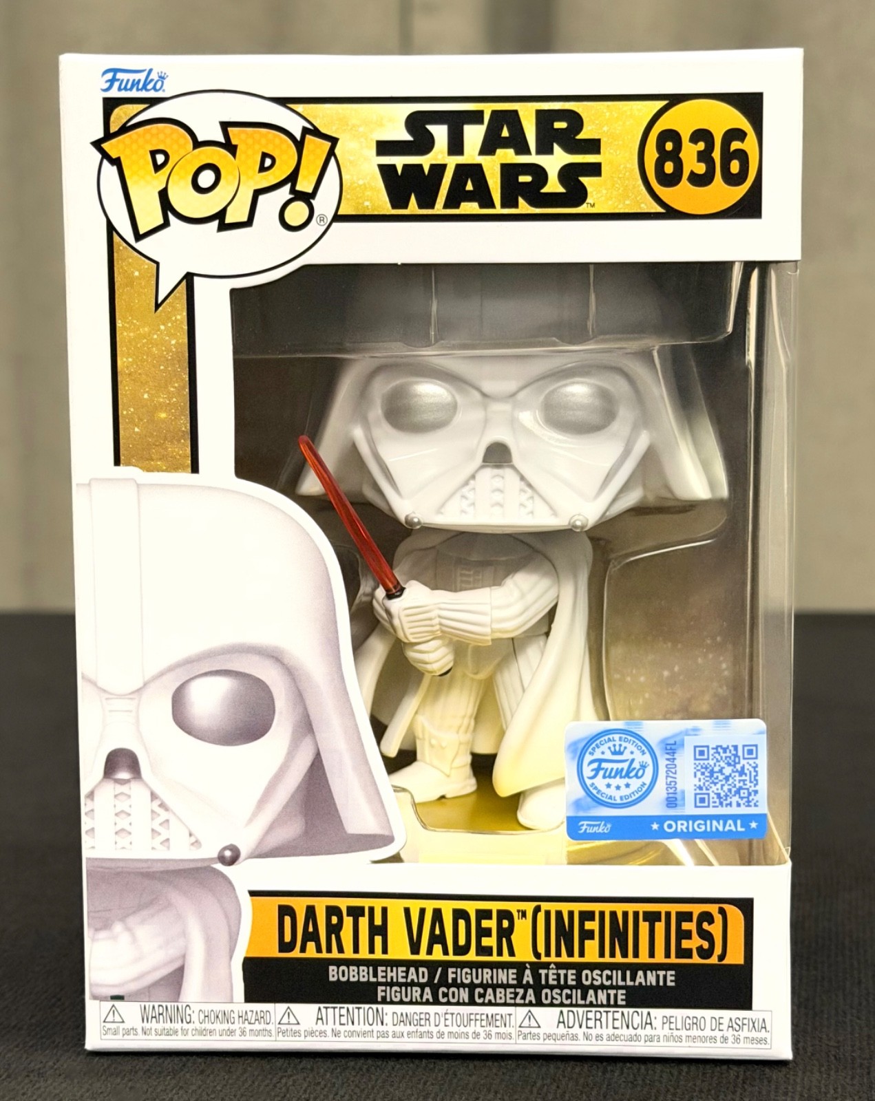 Funko Pop! Star Wars - Darth Vader (Infinities) #836 Special Edition w/Protector