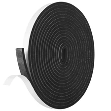 Kikerike Self Adhesive Foam Tape Weatherstrip 1/2In x 1/4In x 16.5Ft High Den...
