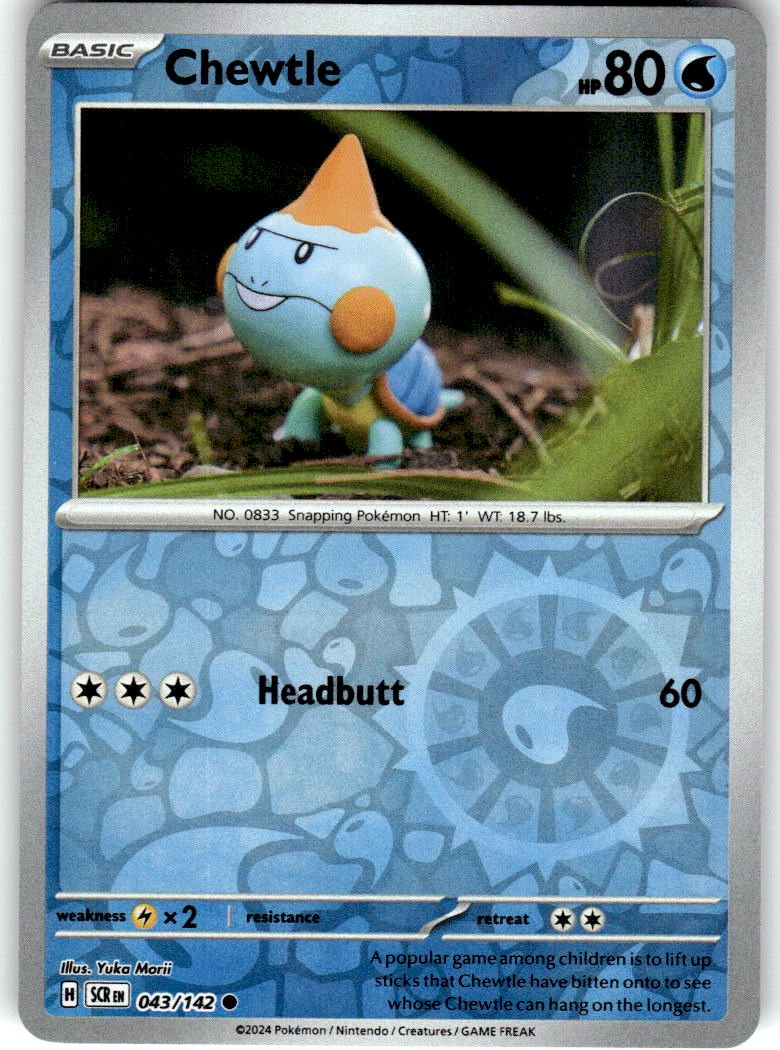 Chewtle Common SV07: Stellar Crown 043/142 LP