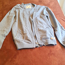 Esprit Herren Strickjacke Feinstrick grau Gr....