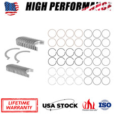 Main Rod Bearings Piston Rings Set For Jaguar Land Rover Range Rover 5.0l Std