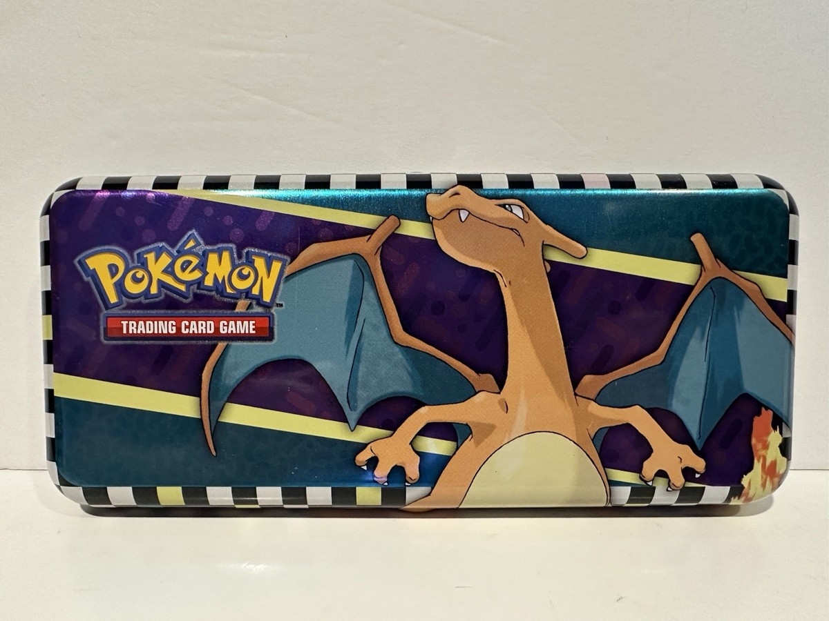 Pokemon Back To School Pencil Case Tin with Charizard Trading Card Game NEW!