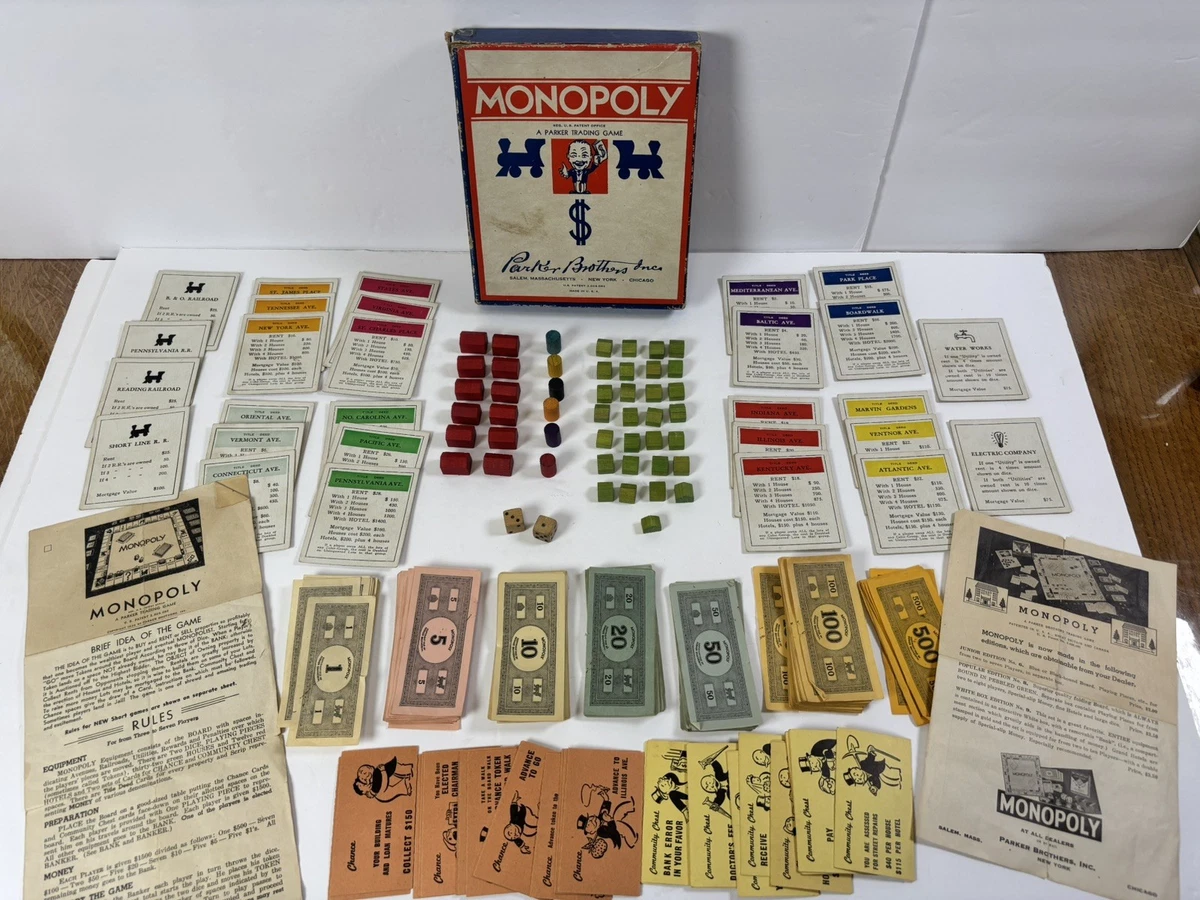 Monopoly Vintage Manufacture Board & Traditional Games for sale | eBay