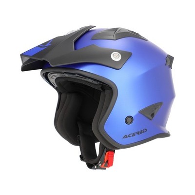 Acerbis Helmet Jet Air Metallic Blue Matt Approved Ece 2206 Scooter 002