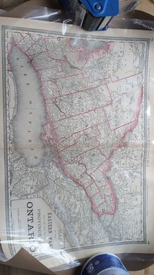 Map of Eastern Part of the Province of Ontario - circa 1889 to 1891   Rand McNal