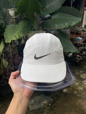 vintage Nike tailwind hat 7 panel white mesh mini swoosh Y2K eminem