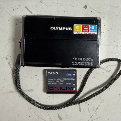 Olympus Stylus 1050SW Black 10.1MP 3x Optical Zoom Built in Flash Digital Camera