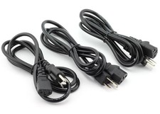 3-Pack Desktop Monitor Computer Universal 3 Feet AC Power Cord Cable