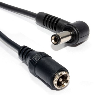 5,5 x 2,5 mm rechtwinklig DC Power Stecker Buchse CCTV Verlängerungskabel