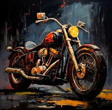 Motorcycle Abstract Picture Home Decor Wall Art Canvas Poster Prints Painting 02