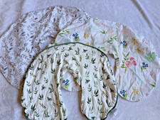 Original Boppy Feeding Nursing Pillow Cover Lot 3 Floral Leaf Branch 1 Organic