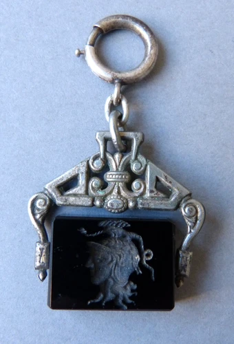 Antique Jewelry Pendant Fob Carving Seal Stamp 19th Century
