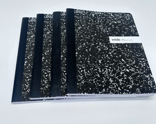 Office Depot Composition Book, 7-1/2" x 9-3/4", Wide Ruled - 4PACK