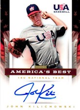 2012 Panini USA Baseball #JK John Kilichowski 18U National Team Signatures #/100