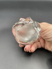 Fenton Bear Art Glass Sitting Crystal Clear Figurine Paperweight 3.5" — photo 9